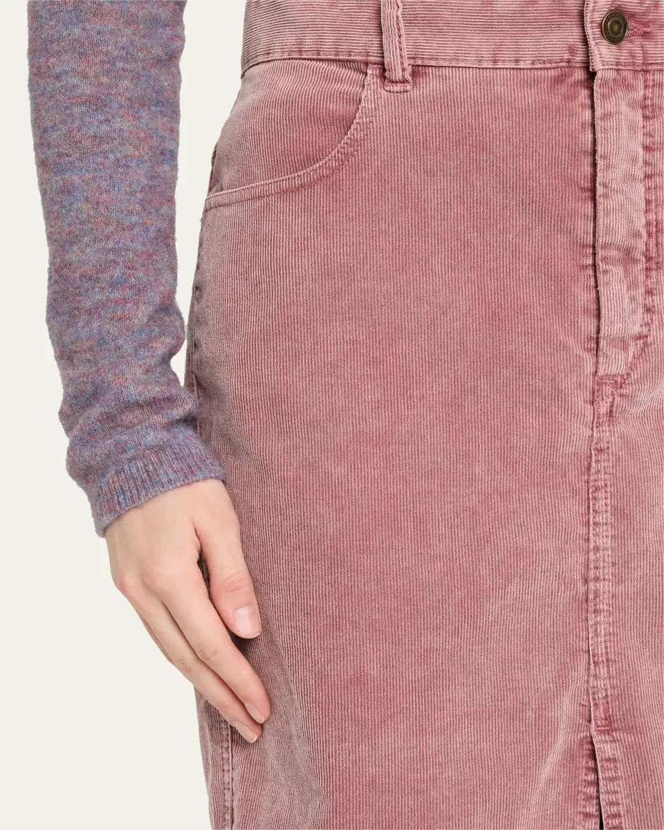 Etoile Isabel Marant Odalie Straight Corduroy Midi Skirt | Thumbnail 5 Etoile Isabel Marant Odalie Straight Corduroy Midi Skirt | Thumbnail 5