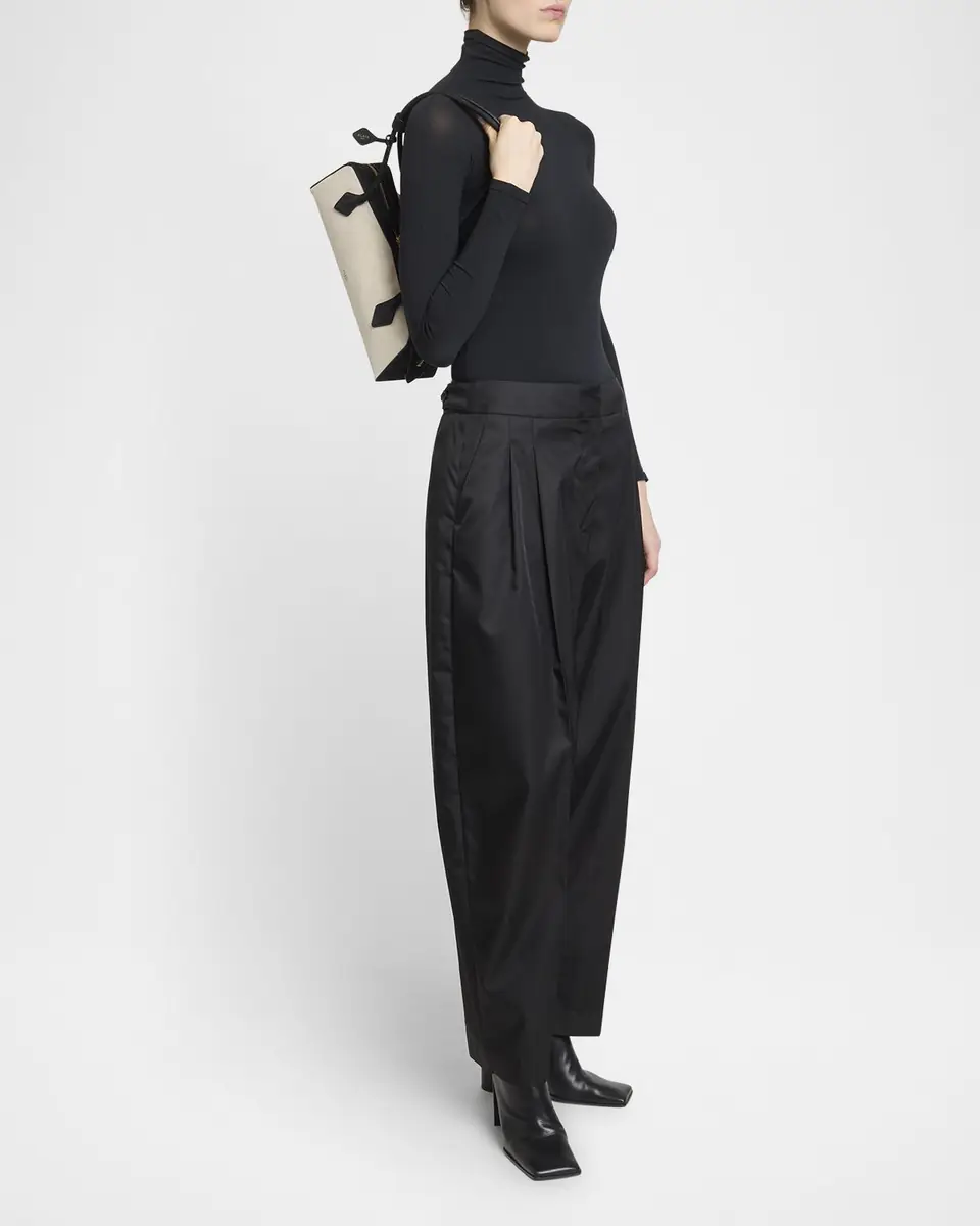 Alaïa Le Teckel Medium Shoulder Bag in Canvas and Leather | Thumbnail 13 Alaïa Le Teckel Medium Shoulder Bag in Canvas and Leather | Thumbnail 13