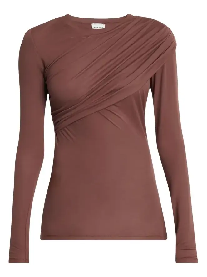 Dressi Draped Long-Sleeve Top Dressi Draped Long-Sleeve Top