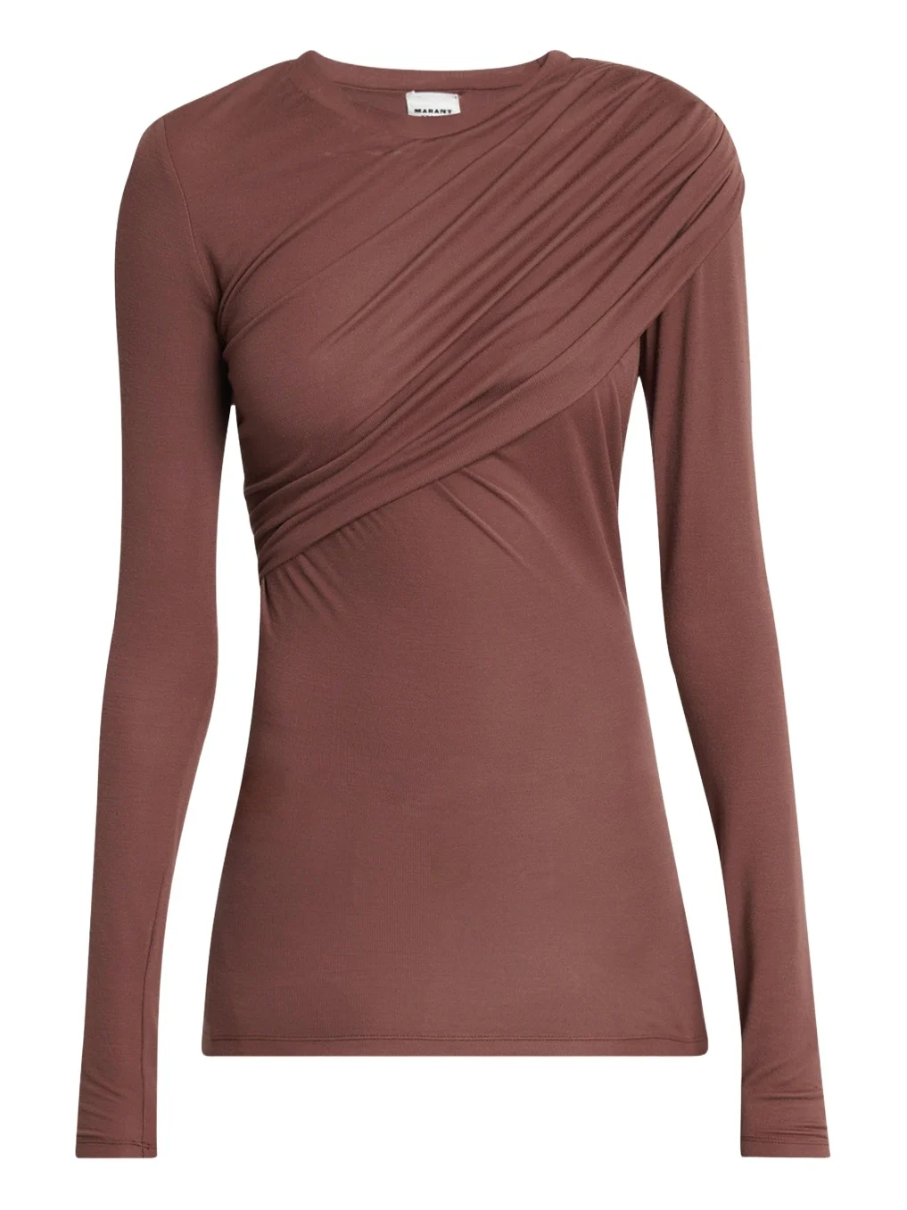 Etoile Isabel Marant Dressi Draped Long-Sleeve Top