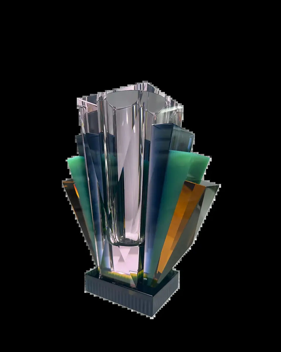 Reflections Copenhagen South Beach Crystal Vase, 9" | Thumbnail 2 Reflections Copenhagen South Beach Crystal Vase, 9" | Thumbnail 2