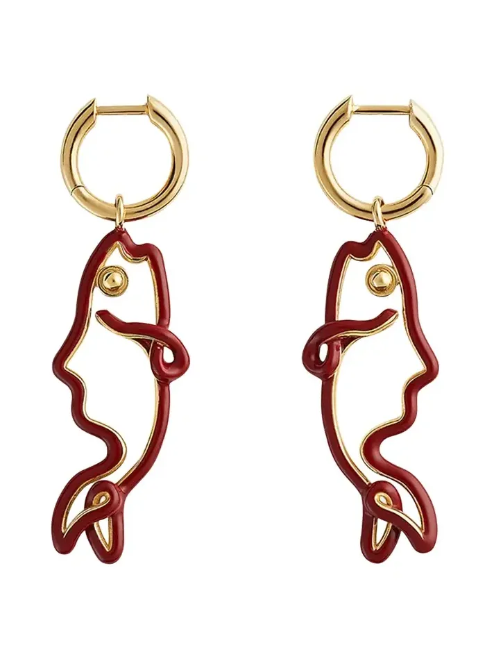 Enamel Fish Earrings Enamel Fish Earrings