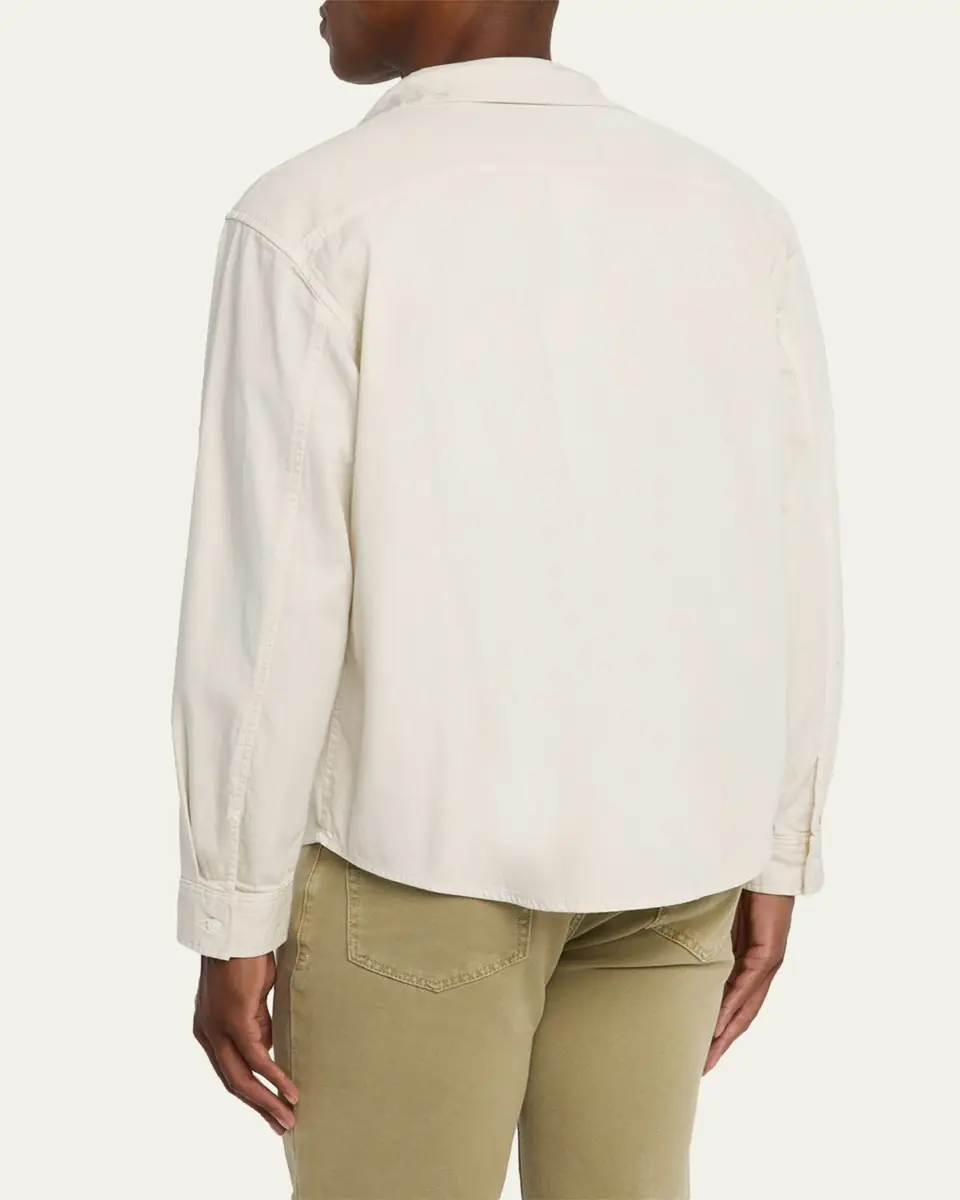 Frame Men's Cotton Modern-Fit Button-Down Shirt | Thumbnail 3 Frame Men's Cotton Modern-Fit Button-Down Shirt | Thumbnail 3