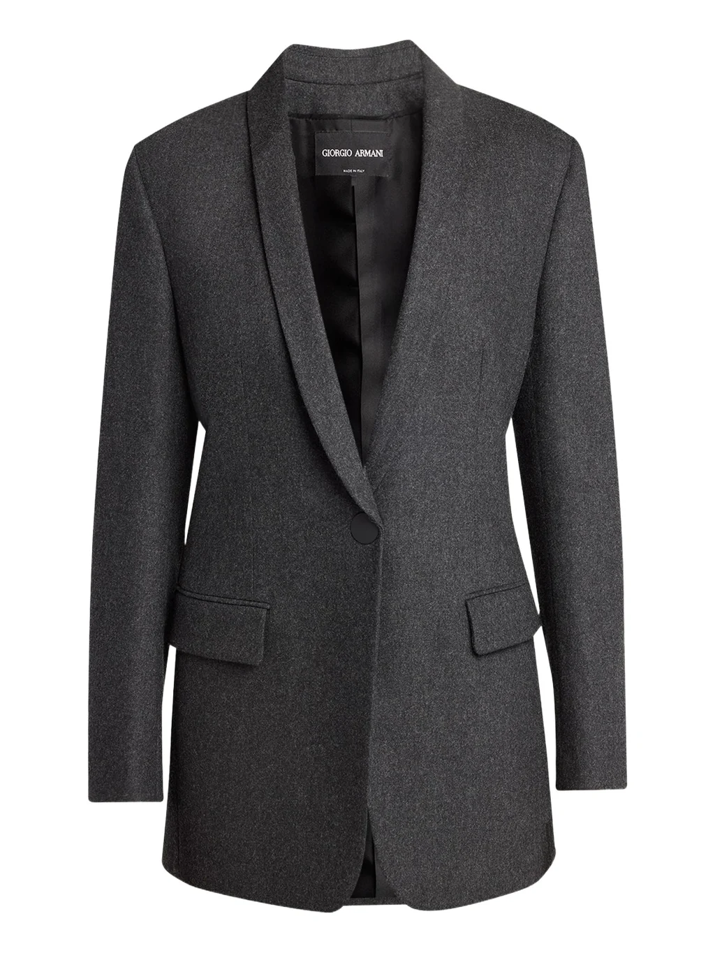 Cashmere Flannel Single-Breasted Blazer Cashmere Flannel Single-Breasted Blazer