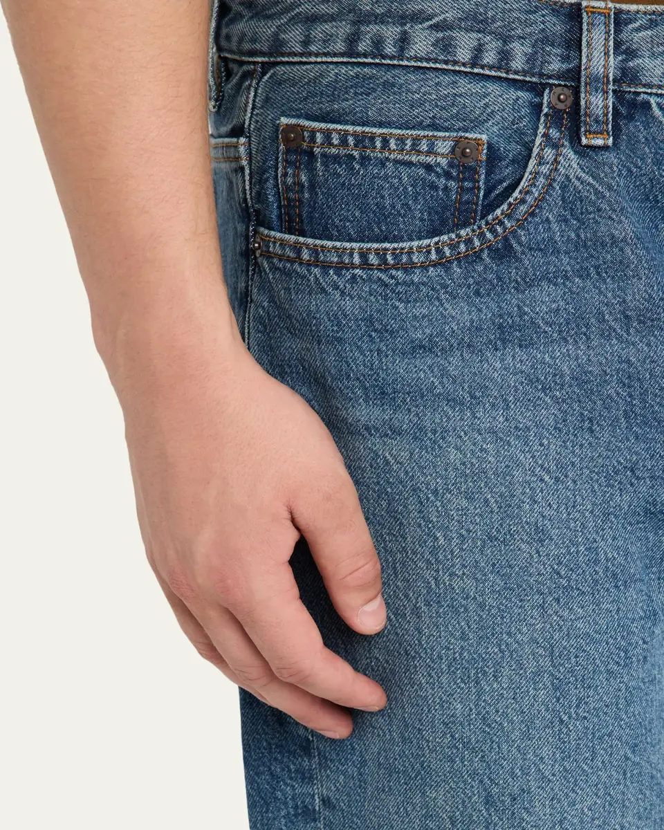 FRAME Men's Relaxed Light Wash Jeans | Thumbnail 5