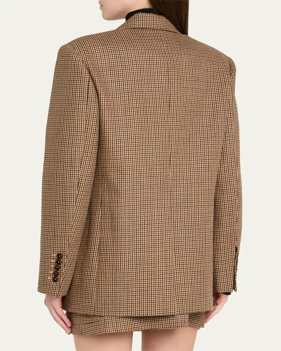 A.L.C. Calla Check Double-Breasted Jacket | Thumbnail 3 A.L.C. Calla Check Double-Breasted Jacket | Thumbnail 3