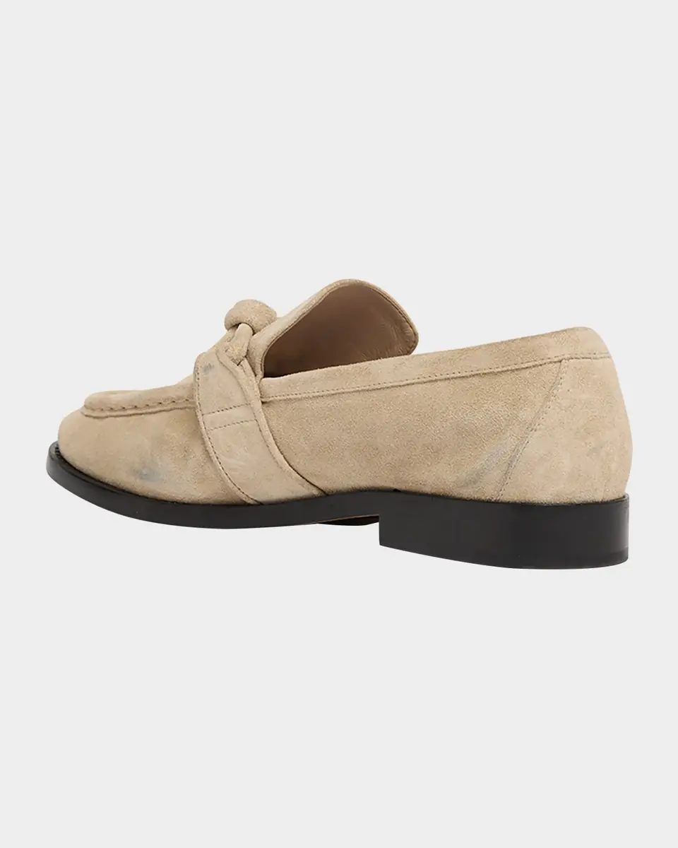 Bottega Veneta Astaire Knot Soft Suede Loafers | Thumbnail 11