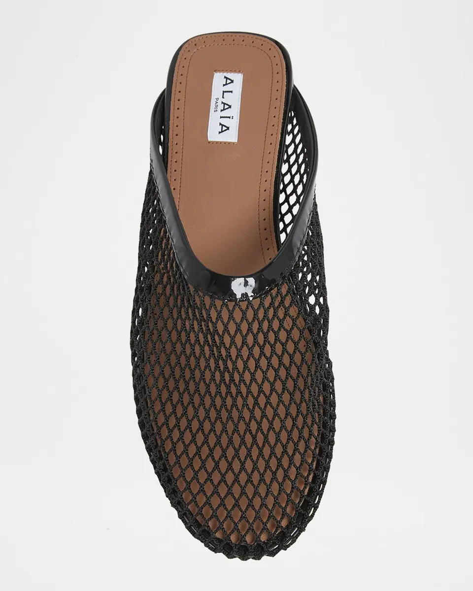 Alaïa Mesh Flat Mules | Thumbnail 5