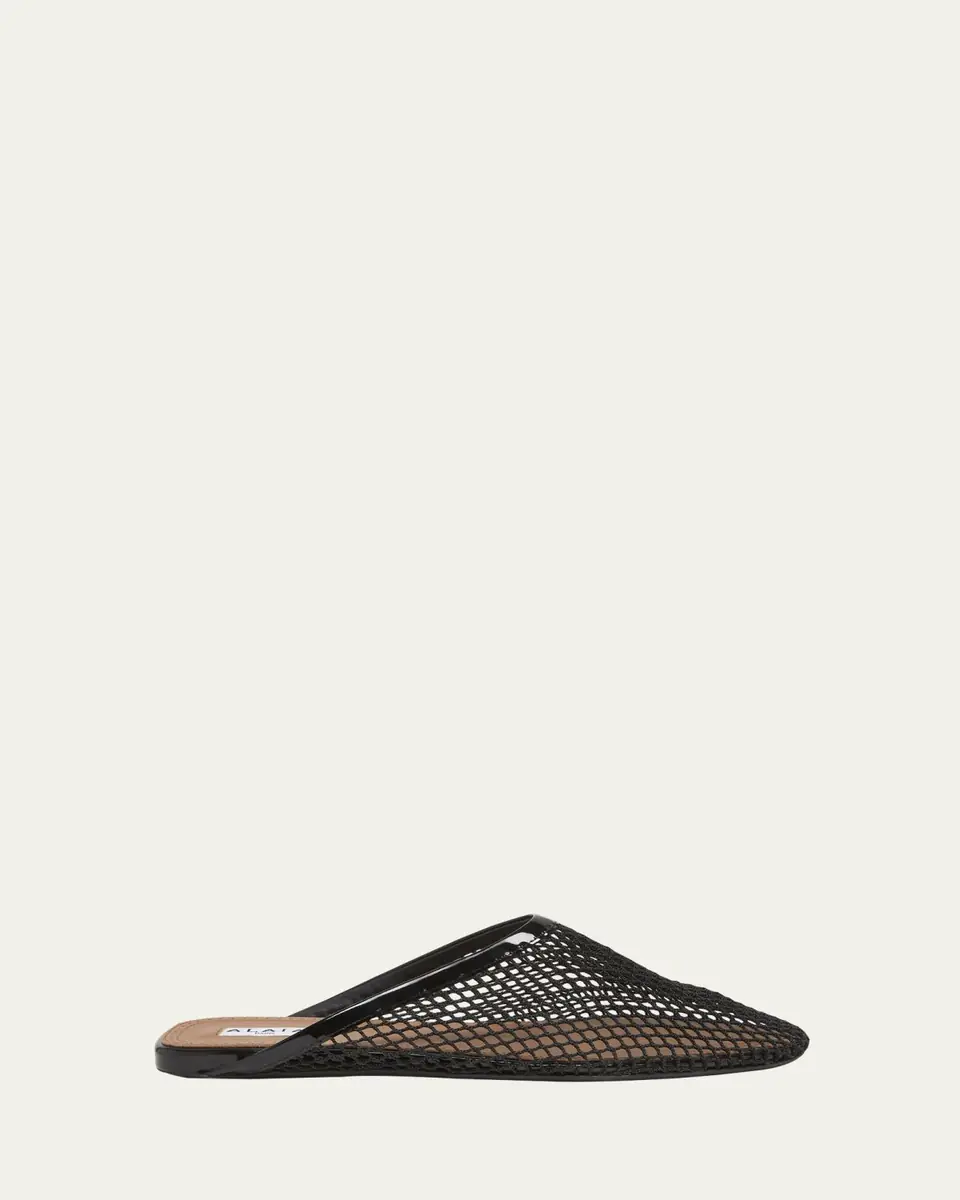Alaïa Mesh Flat Mules | Thumbnail 6