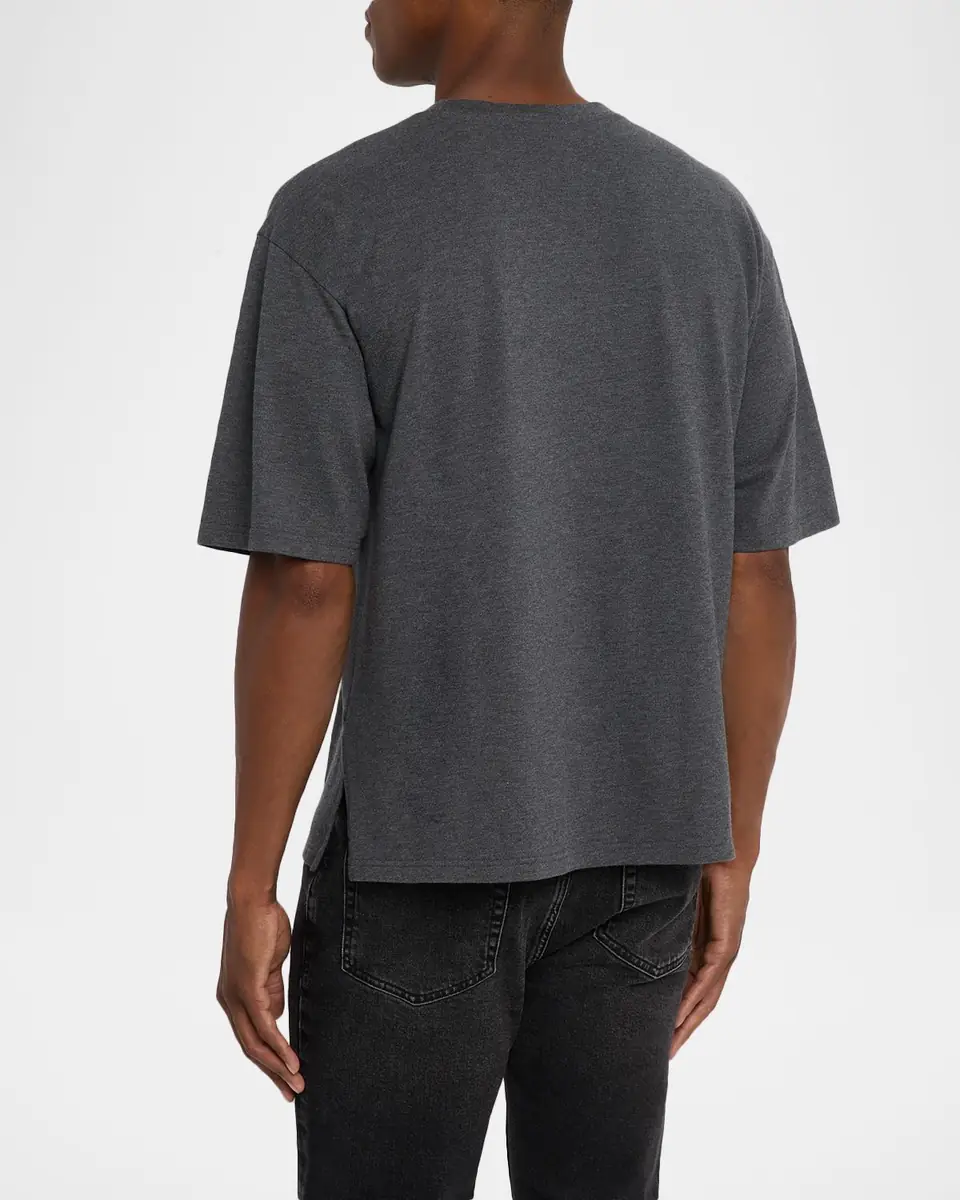 Frame Men's Pique Relaxed-Fit Pocket T-Shirt | Thumbnail 2 Frame Men's Pique Relaxed-Fit Pocket T-Shirt | Thumbnail 2
