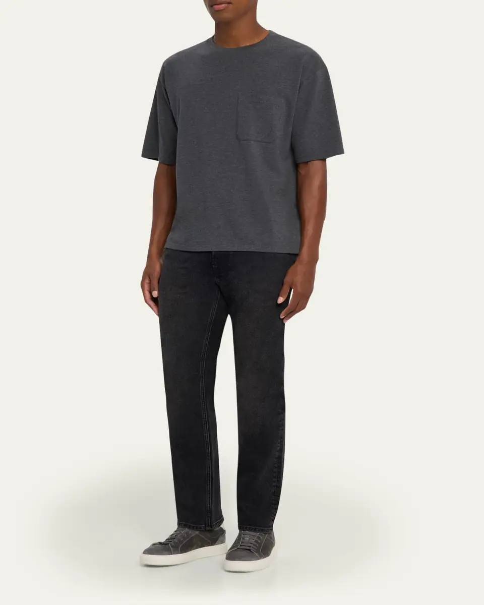 Frame Men's Pique Relaxed-Fit Pocket T-Shirt | Thumbnail 6 Frame Men's Pique Relaxed-Fit Pocket T-Shirt | Thumbnail 6