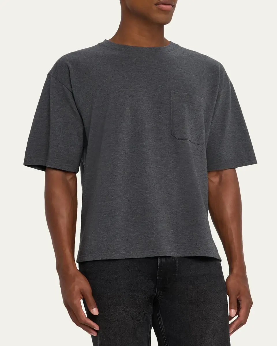 Frame Men's Pique Relaxed-Fit Pocket T-Shirt | Thumbnail 8 Frame Men's Pique Relaxed-Fit Pocket T-Shirt | Thumbnail 8