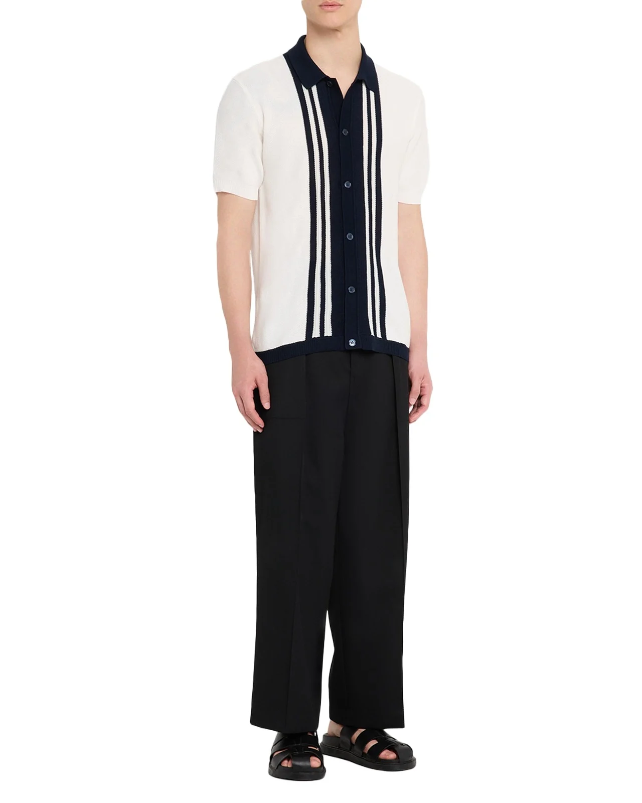 Men's Classic-Fit Pique Knit Short-Sleeve Shirt