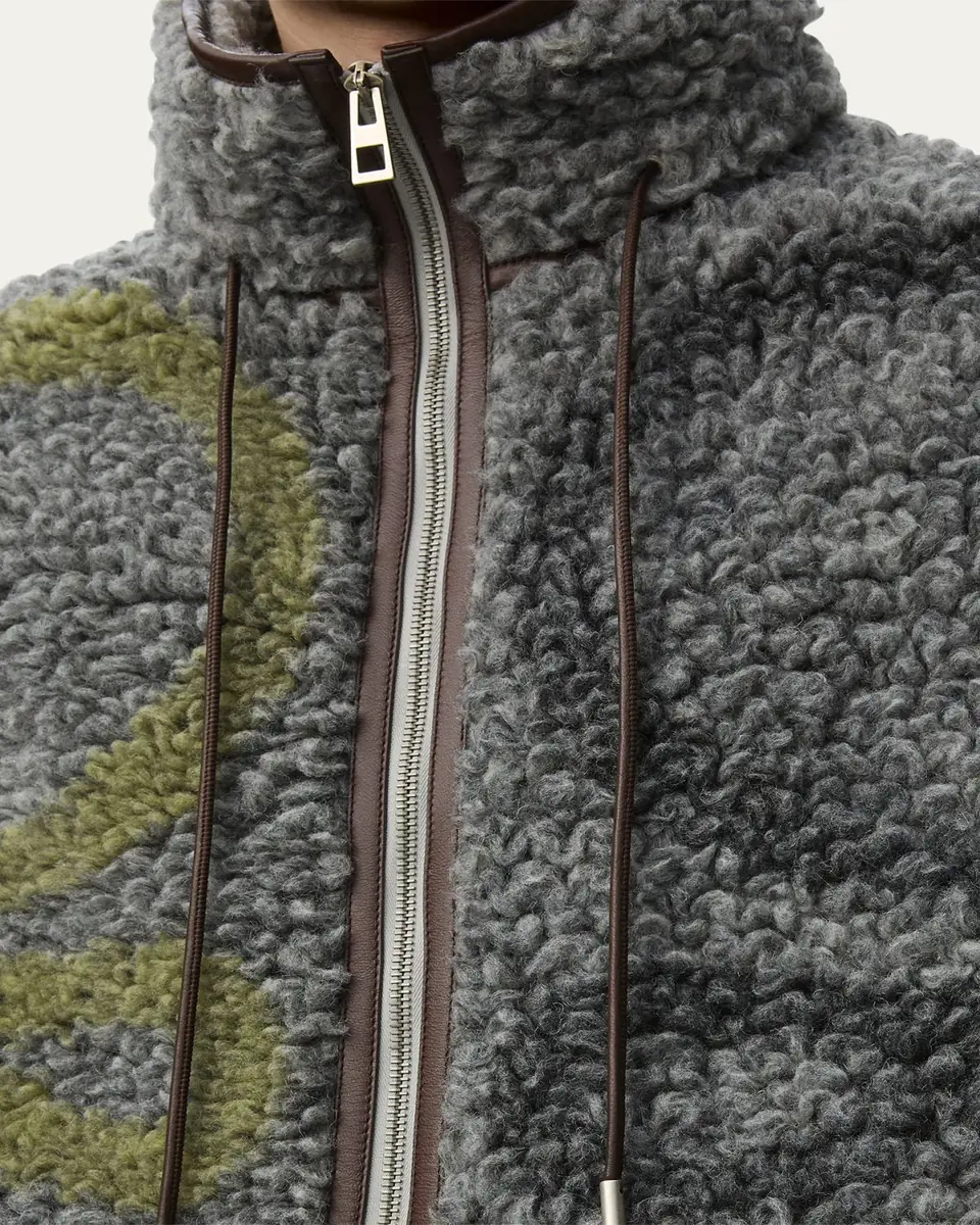 Loewe Men's Monogram Fleece Full-Zip Vest | Thumbnail 2 Loewe Men's Monogram Fleece Full-Zip Vest | Thumbnail 2