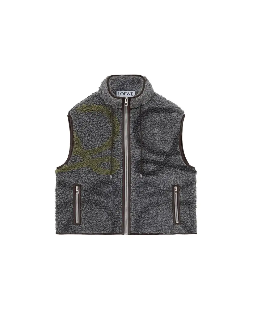 Men's Monogram Fleece Full-Zip Vest Men's Monogram Fleece Full-Zip Vest