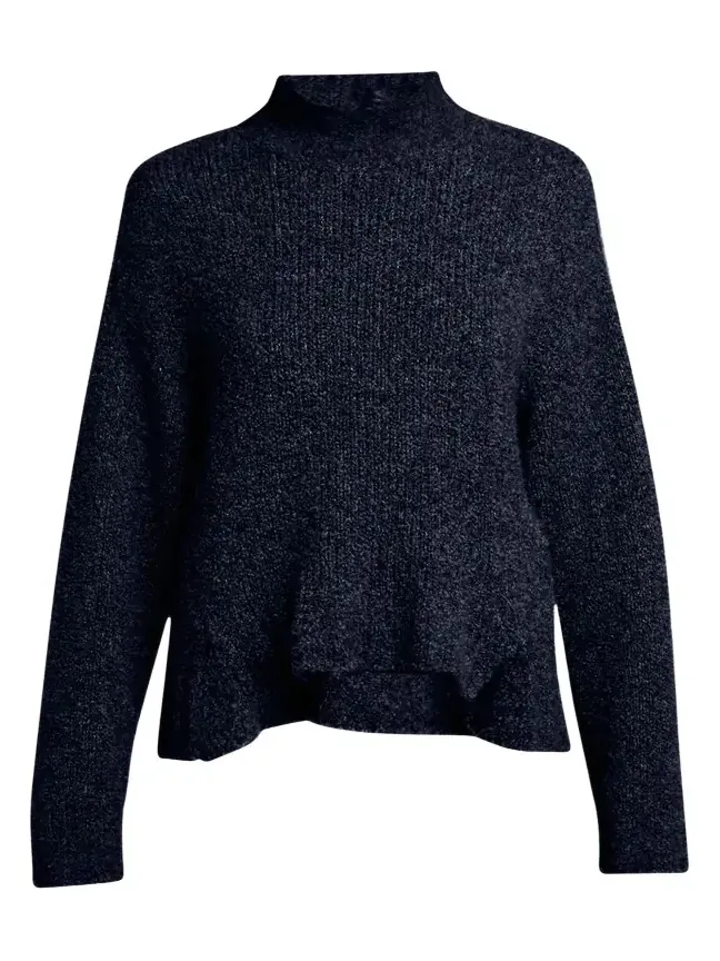 Turtleneck Cashmere-Silk Boucle Sweater Turtleneck Cashmere-Silk Boucle Sweater