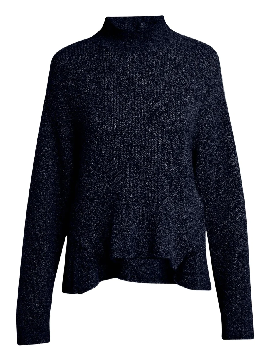 Turtleneck Cashmere-Silk Boucle Sweater Turtleneck Cashmere-Silk Boucle Sweater