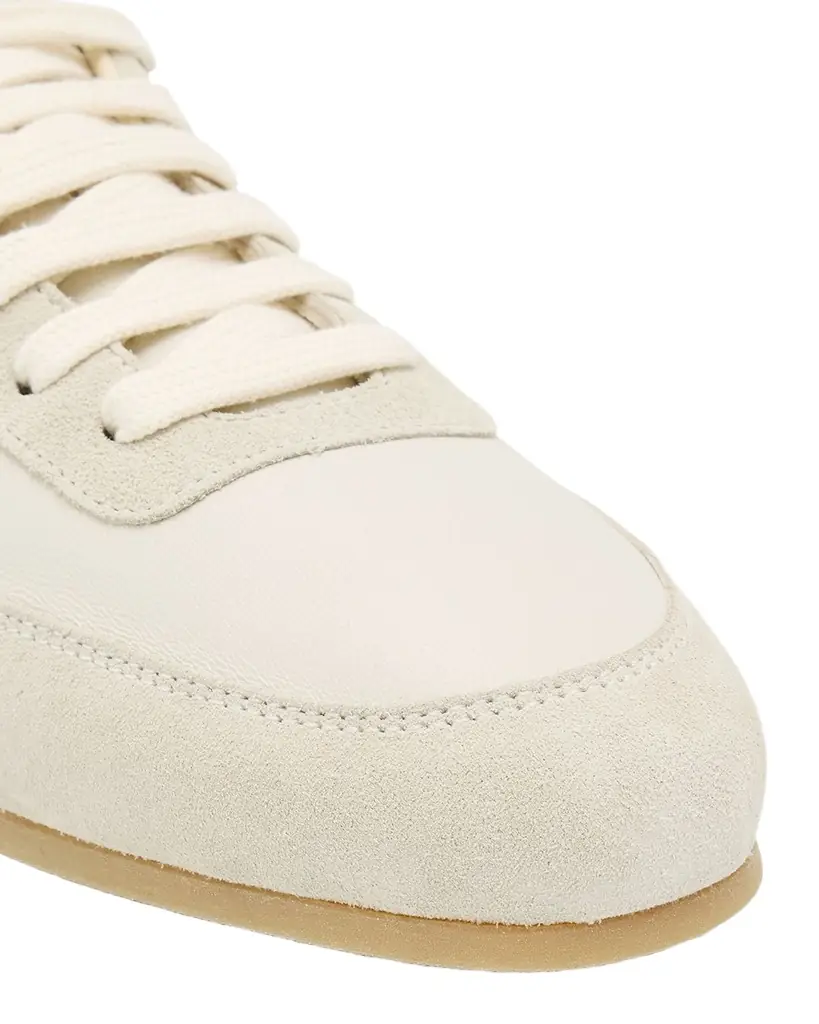 Common Projects Minimal Leather And Suede Low-Top Runner Sneakers | Image 1 Common Projects Minimal Leather And Suede Low-Top Runner Sneakers | Image 1