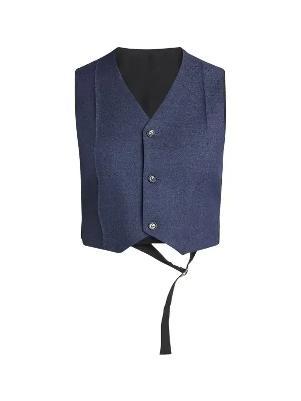 Bottega Veneta Melange Wool Drill Vest