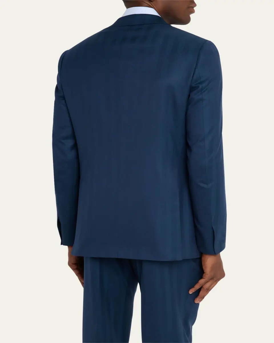 Brioni Men's Wool Herringbone Two-Piece Suit | Thumbnail 5 Brioni Men's Wool Herringbone Two-Piece Suit | Thumbnail 5