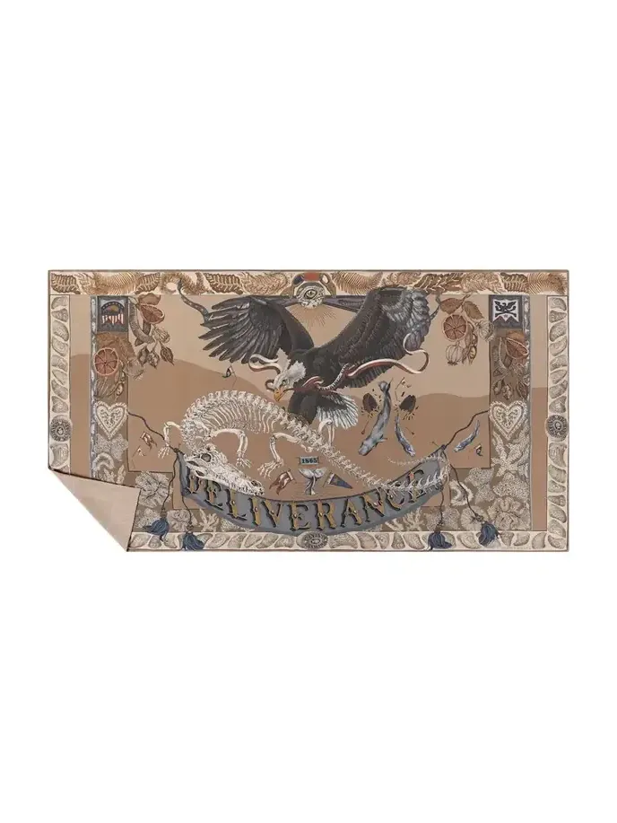 The Scrimshaw Skeleton Cashmere Stole The Scrimshaw Skeleton Cashmere Stole