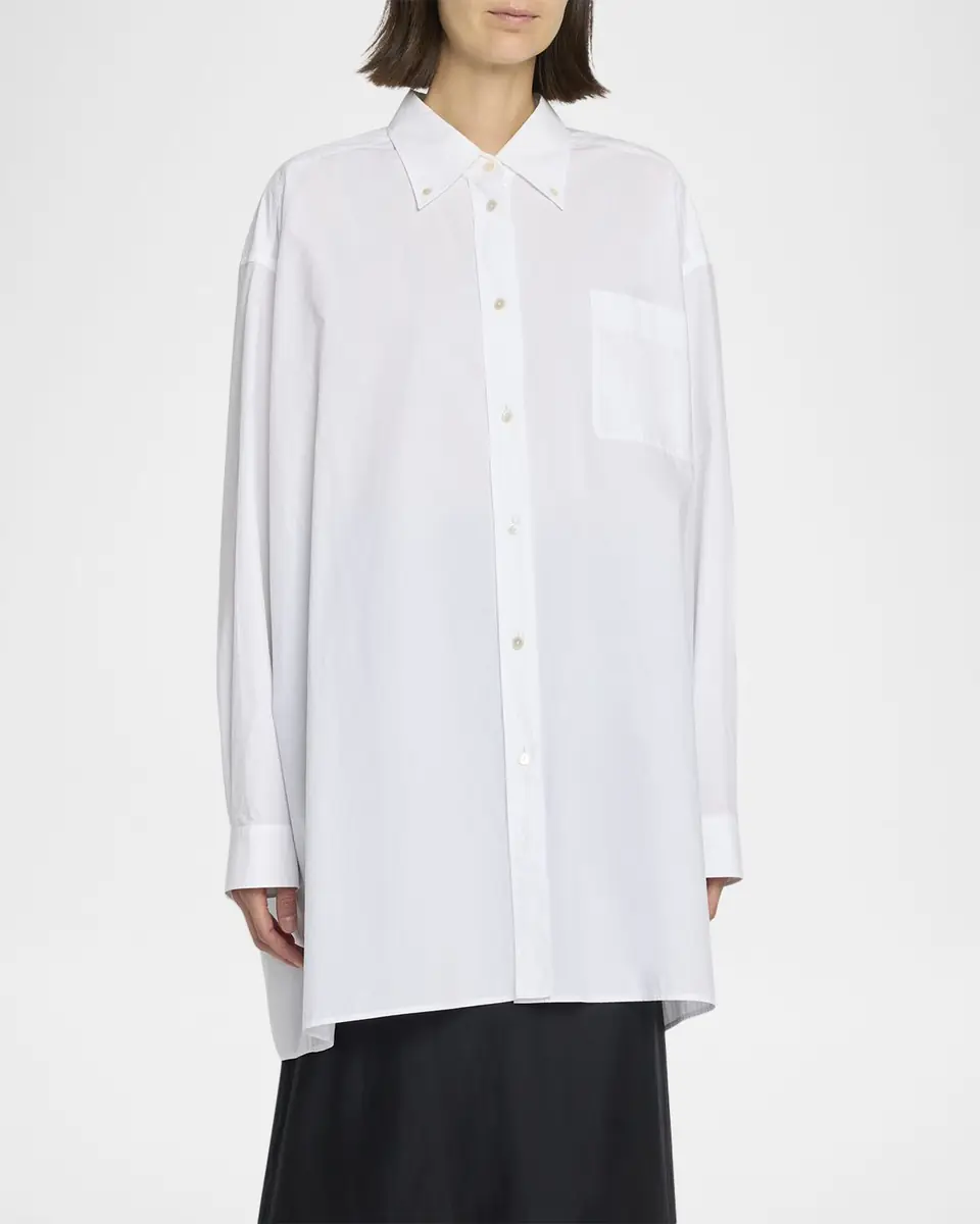 The Row Victoria Oversized Button-Front Shirt | Thumbnail 4 The Row Victoria Oversized Button-Front Shirt | Thumbnail 4