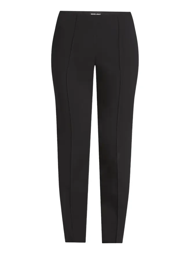 Pintuck Slim-Leg Cady Trousers Pintuck Slim-Leg Cady Trousers