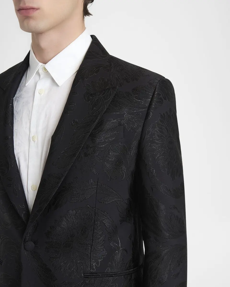 Versace Men's Jacquard Evening Jacket | Thumbnail 4 Versace Men's Jacquard Evening Jacket | Thumbnail 4