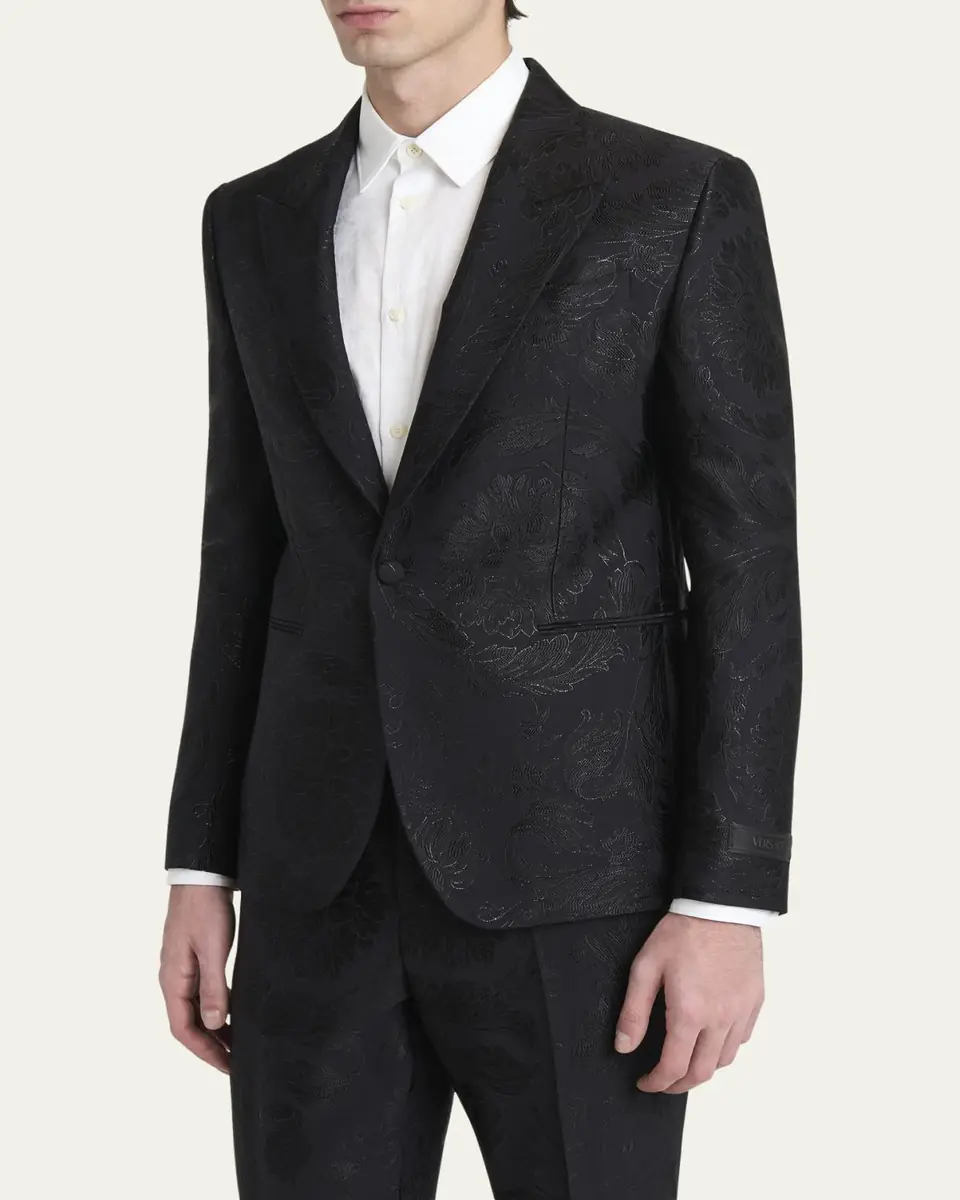 Versace Men's Jacquard Evening Jacket | Thumbnail 8 Versace Men's Jacquard Evening Jacket | Thumbnail 8
