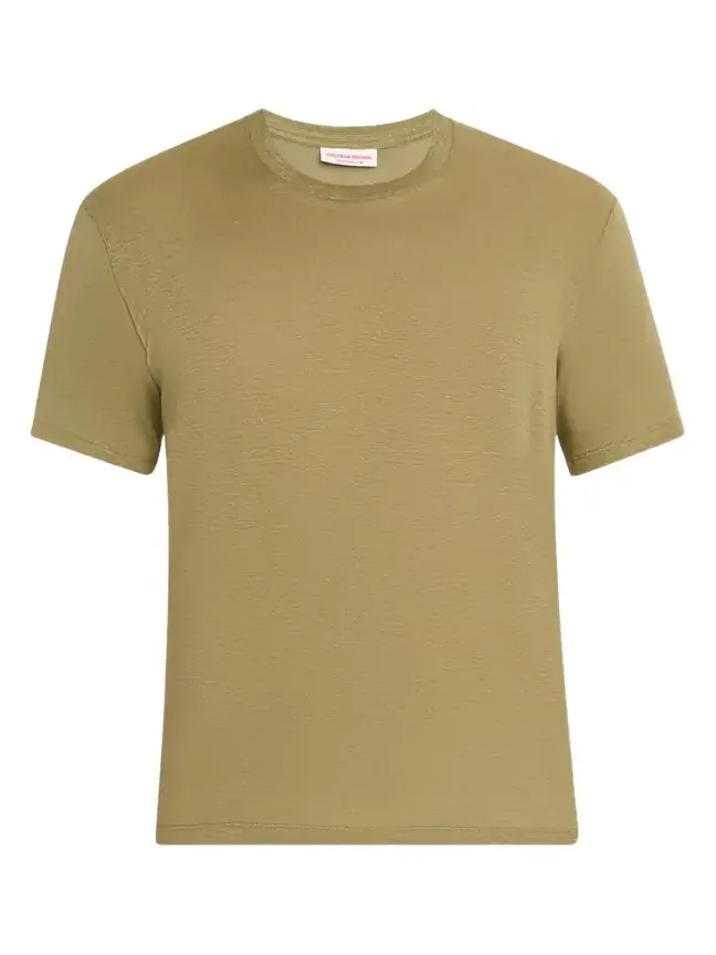 Men's Easy-Fit Stretch Linen Crewneck T-Shirt Men's Easy-Fit Stretch Linen Crewneck T-Shirt
