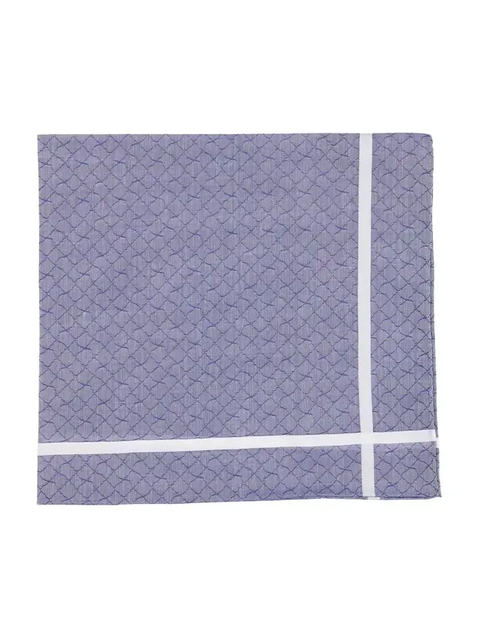 Men's Cotton Jacquard Waves Pocket Handkerchief