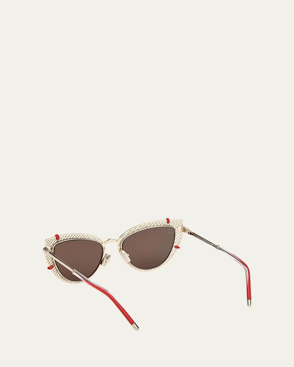 Christian Louboutin Miss Z Metal Cat-Eye Sunglasses | Thumbnail 4