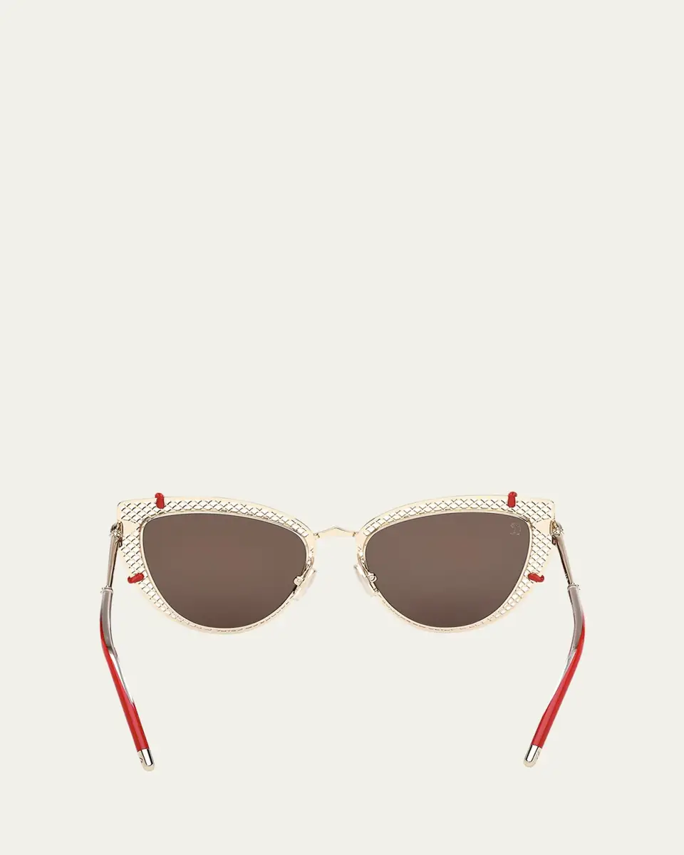 Christian Louboutin Miss Z Metal Cat-Eye Sunglasses | Thumbnail 5
