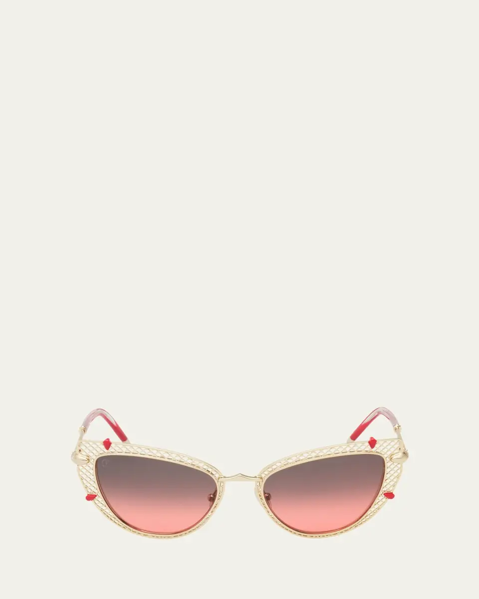 Christian Louboutin Miss Z Metal Cat-Eye Sunglasses | Thumbnail 6