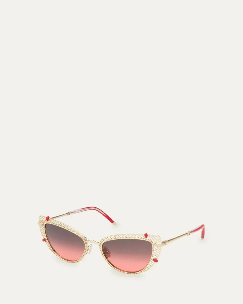 Christian Louboutin Miss Z Metal Cat-Eye Sunglasses | Thumbnail 7