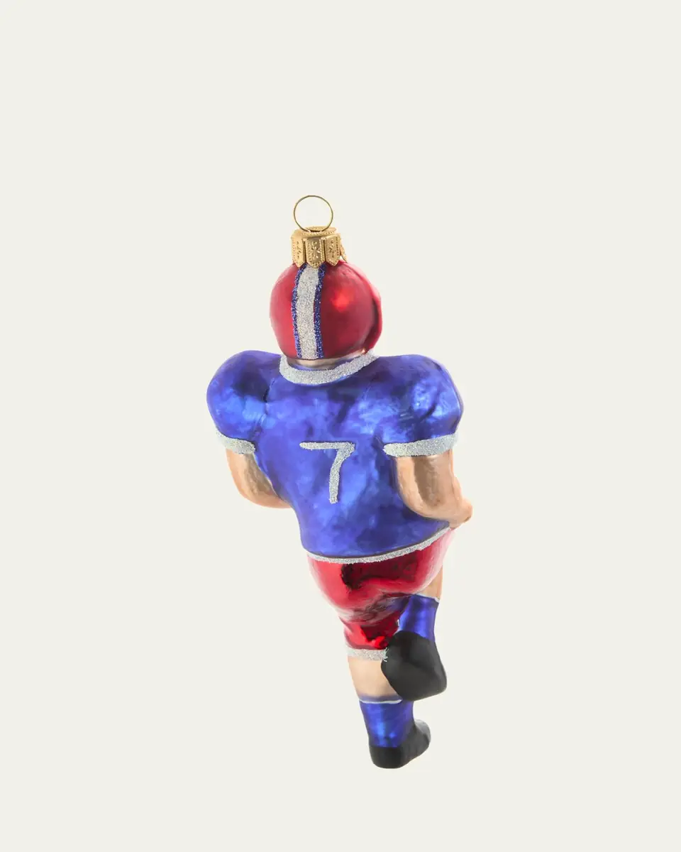 Bergdorf Goodman Football Player Christmas Ornament | Thumbnail 2 Bergdorf Goodman Football Player Christmas Ornament | Thumbnail 2