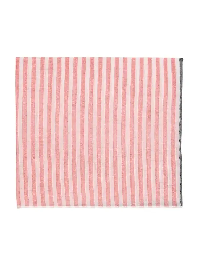 Men's Cotton Bengal Stripe Pocket Handkerchief