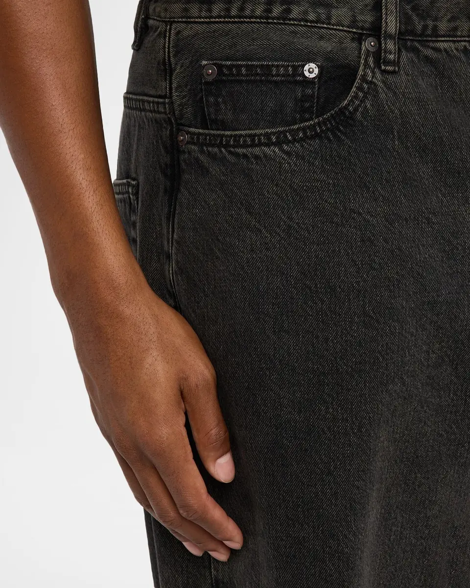 FRAME Men's Baggy Black Denim Jeans | Thumbnail 4