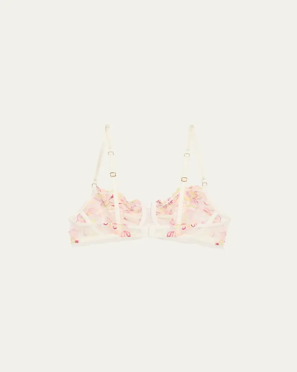Lise Charmel Folie D'Ete Floral-Embroidered Demi Bra | Thumbnail 2 Lise Charmel Folie D'Ete Floral-Embroidered Demi Bra | Thumbnail 2