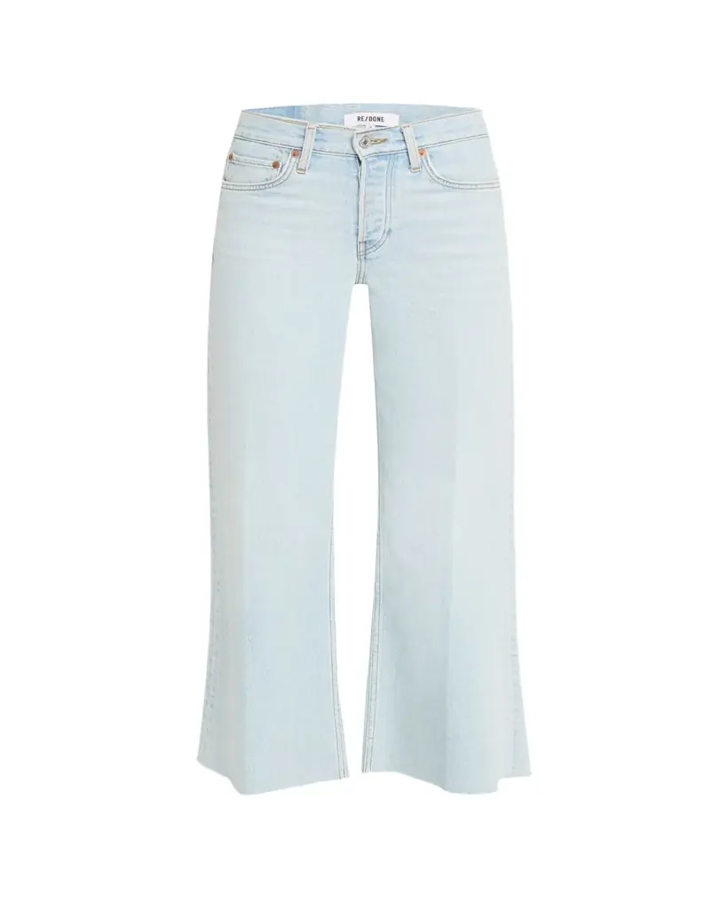 Mid-Rise Wide-Leg Crop Jeans Mid-Rise Wide-Leg Crop Jeans