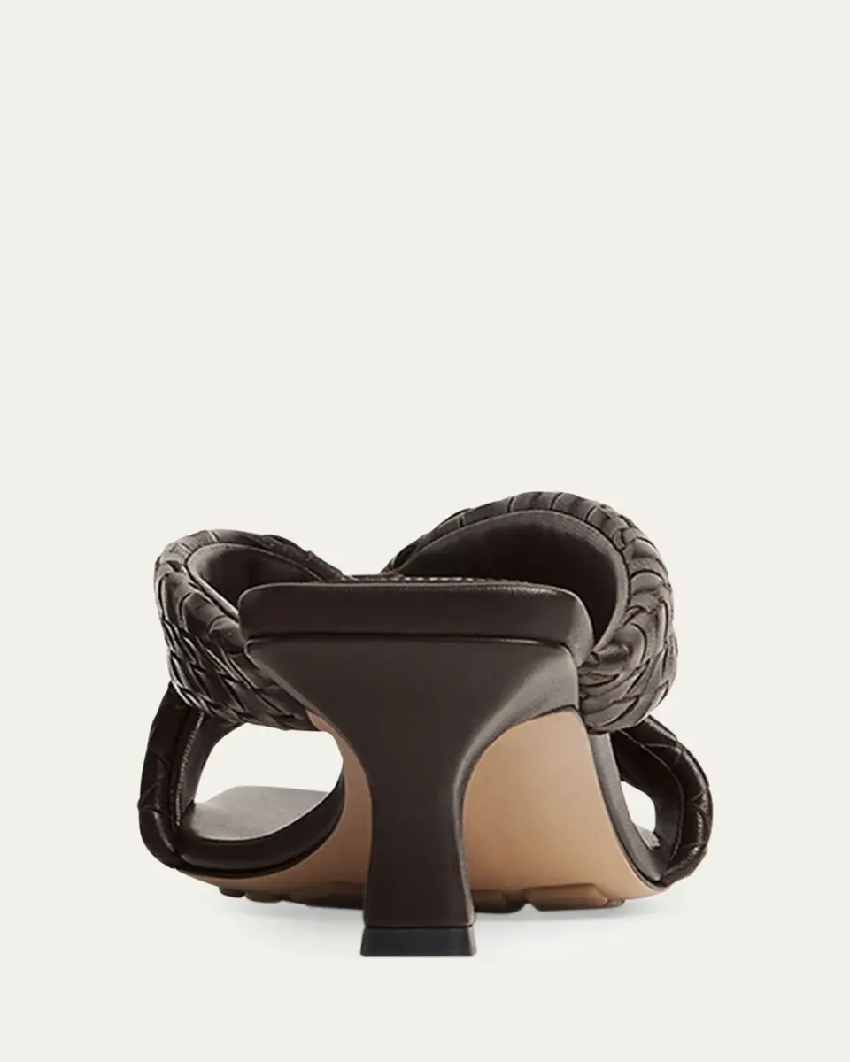 Bottega Veneta Riva Micro Woven Nappa Leather Kitten-Heel Sandals | Thumbnail 4 Bottega Veneta Riva Micro Woven Nappa Leather Kitten-Heel Sandals | Thumbnail 4