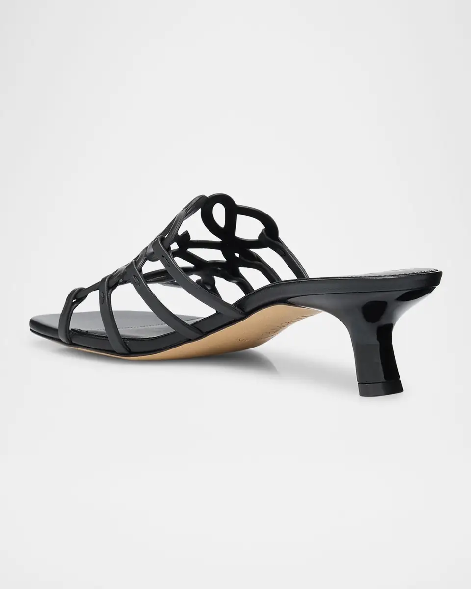 Loewe x Paula's Ibiza Petal Anagram Leather Caged Mule Sandals | Thumbnail 3 Loewe x Paula's Ibiza Petal Anagram Leather Caged Mule Sandals | Thumbnail 3