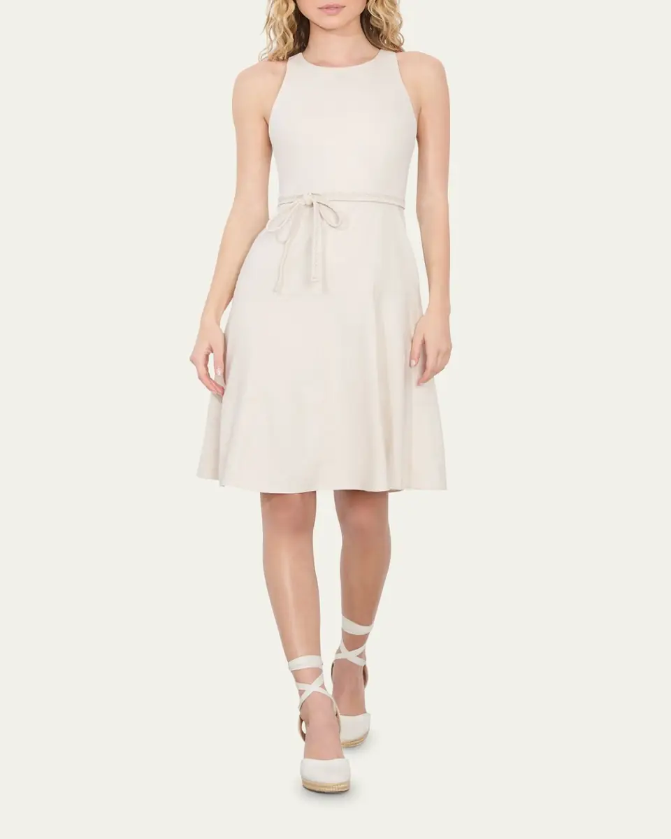 Alice + Olivia Leandra Braided Belted Mini Dress | Thumbnail 2 Alice + Olivia Leandra Braided Belted Mini Dress | Thumbnail 2
