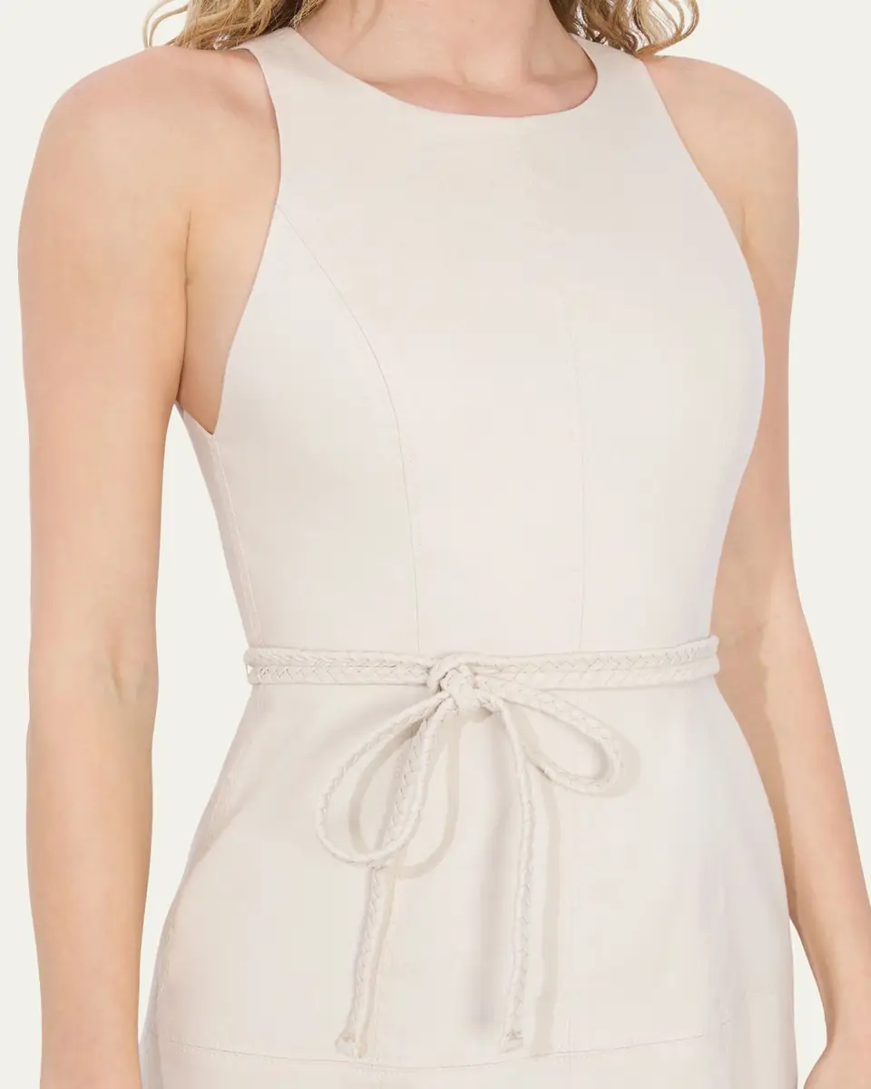 Alice + Olivia Leandra Braided Belted Mini Dress | Thumbnail 5 Alice + Olivia Leandra Braided Belted Mini Dress | Thumbnail 5