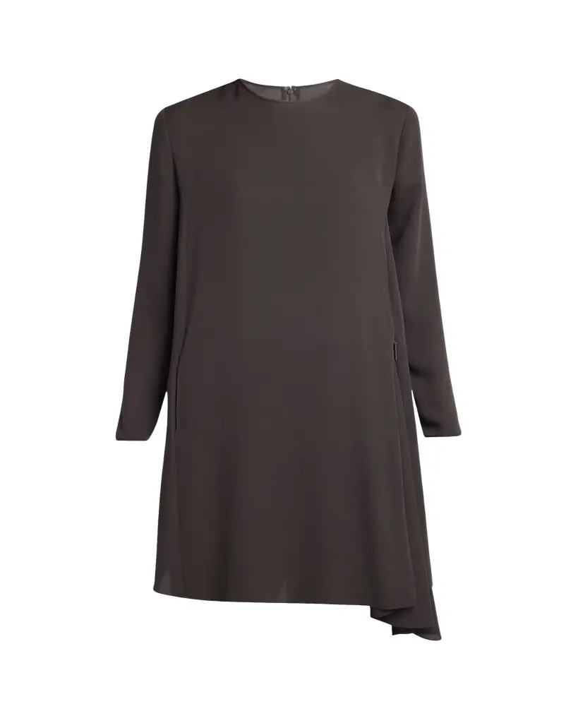 Giorgio Armani Silk Georgette Draped Tunic Dress | Image 1 Giorgio Armani Silk Georgette Draped Tunic Dress | Image 1
