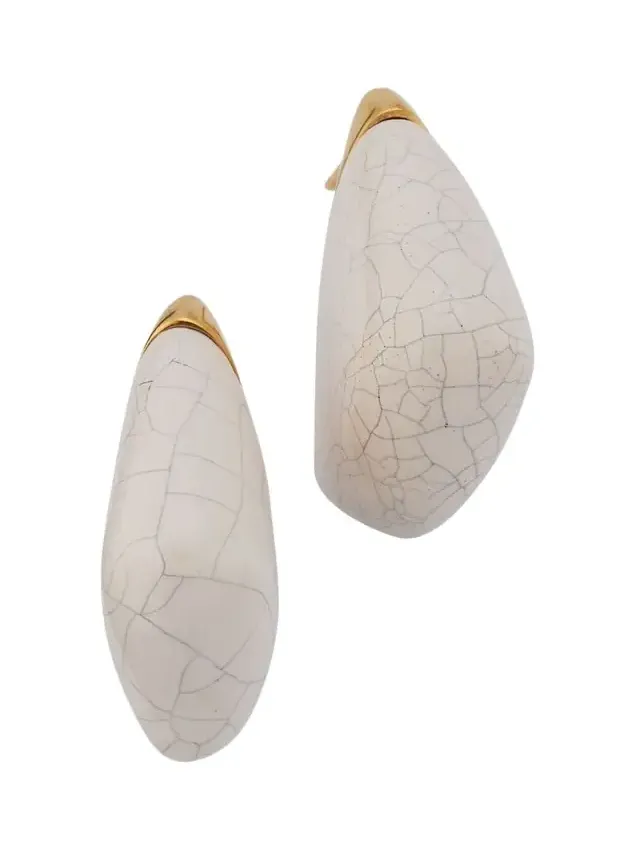 Small Fin Ceramic Earrings Small Fin Ceramic Earrings