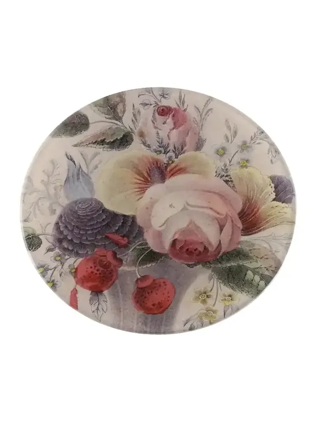 John Derian Rose Bouquet with Ant Decorative Plate