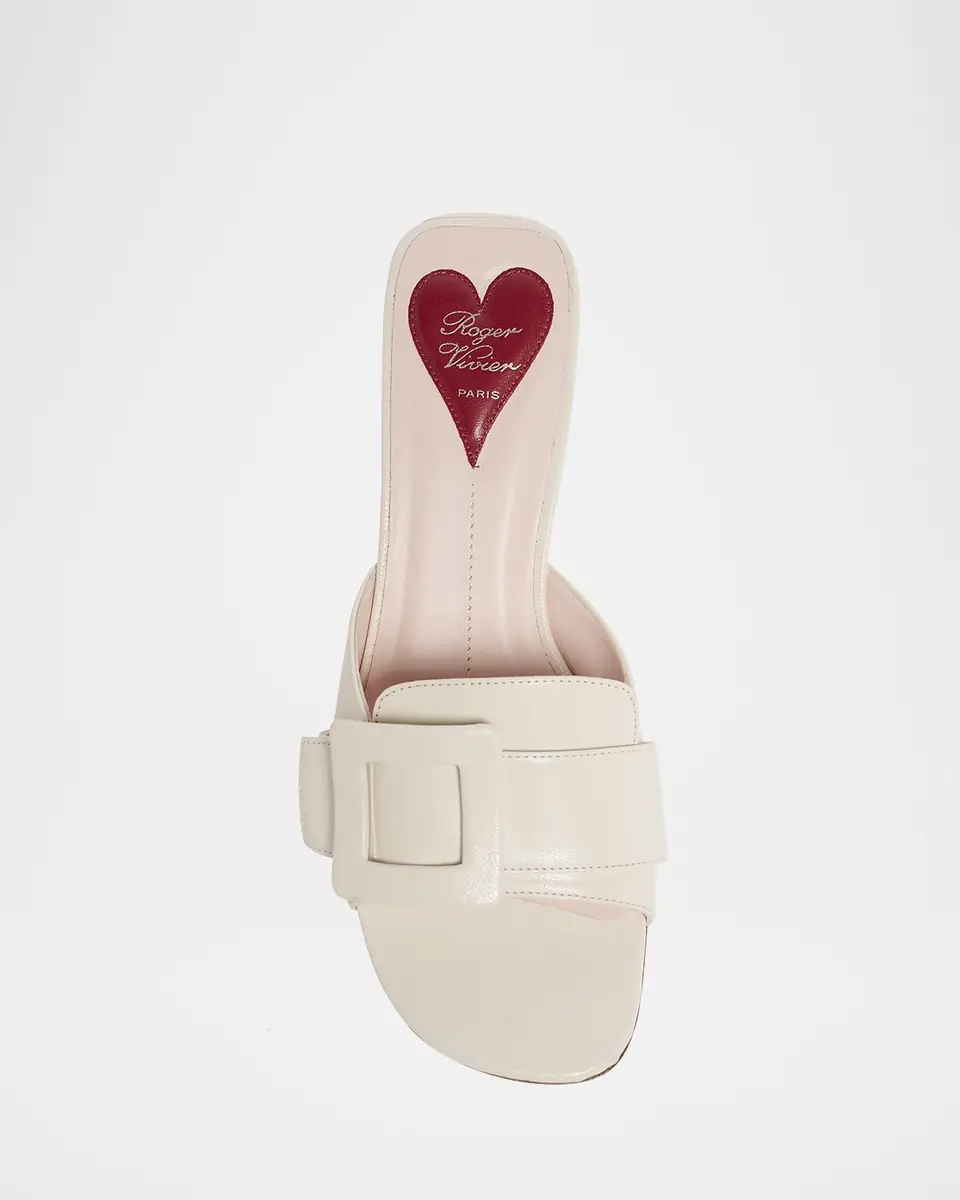 Roger Vivier Patent Leather Buckle Mule Sandals | Thumbnail 3 Roger Vivier Patent Leather Buckle Mule Sandals | Thumbnail 3