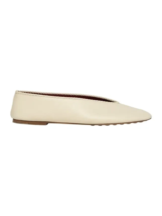 Rosa Lagoon Nappa Leather Ballerina Flats