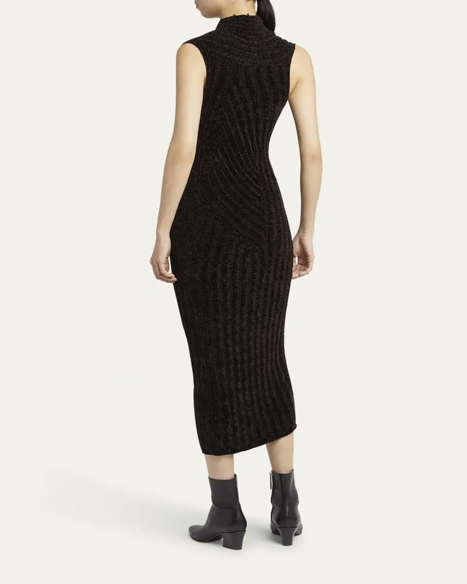 Giorgio Armani Ribbed Chenille Sleeveless Midi Dress | Thumbnail 7 Giorgio Armani Ribbed Chenille Sleeveless Midi Dress | Thumbnail 7